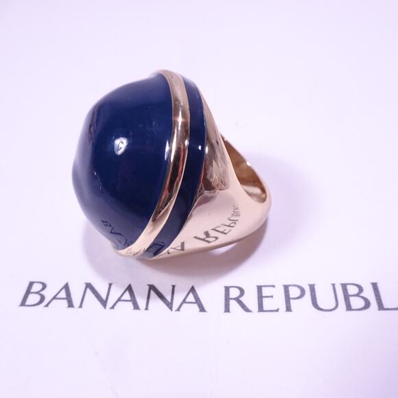 NWT Banana Republic Vintage Mad Men Enamel Bubble Cocktail Ring NWT 68 Sz 8 - Picture 5 of 9